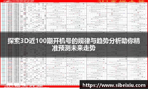 探索3D近100期开机号的规律与趋势分析助你精准预测未来走势